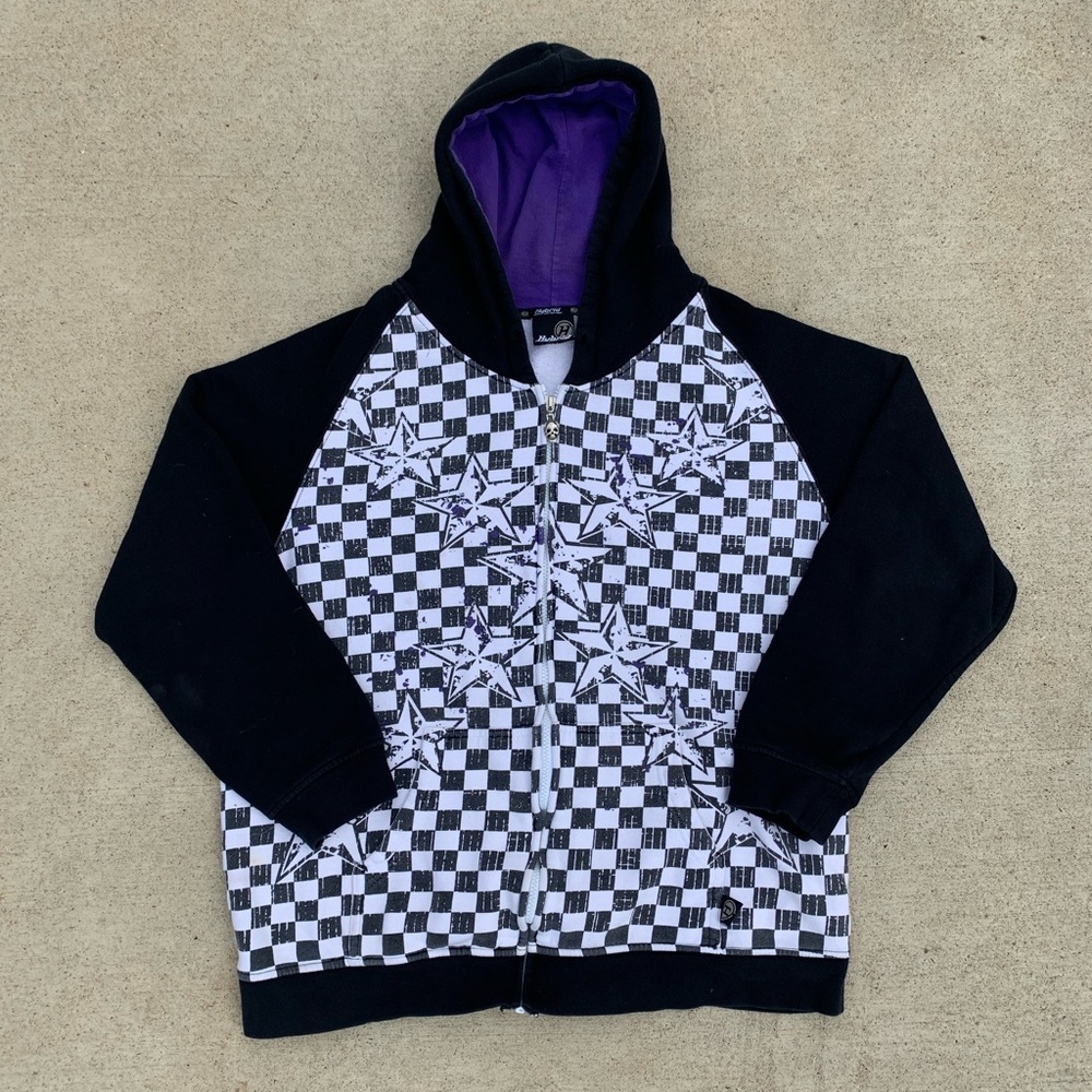 Vintage Hybrid tees full zip skater hoodie